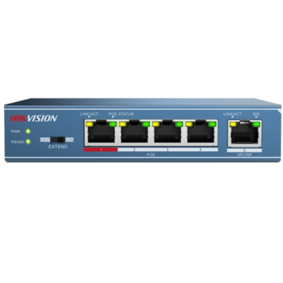 SWITCH 4 puertos POE + 1 puerto UPLINK DS-3E0105P-E/M(B) HIKVISION1