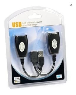 Extension De Conector USB A LAN RJ-45, 50M. Set X 2.