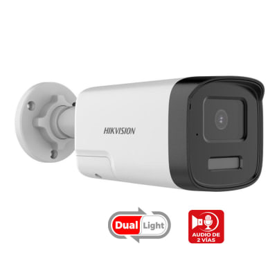 Camara TVI 2MP Smart Dual Light Audio y micro DS-2CE16D0T-LPTS 2.8mm Hikvision