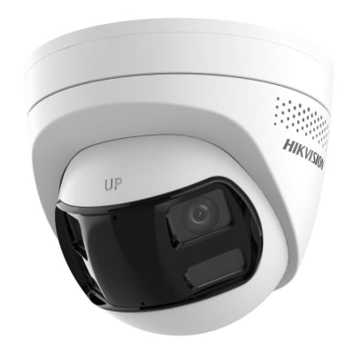 Turret TVI 3K Luz 40m Smart Hybrid Light DUAL LENS 180° ColorVU IP67 130dB WDR Audio Mic HikVision