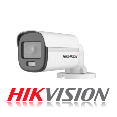 CAMARA BULLET TVI 2MP ColorVu, Luz Blanca IR40m,MODELO DS-2CE12DF0T-F 2.8mm Hikvision1