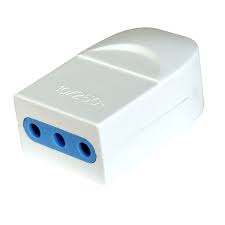 Enchufe Volante Hembra Con 2 Puntas + Tierra de 10a mod.: ME-110 MACROTEL