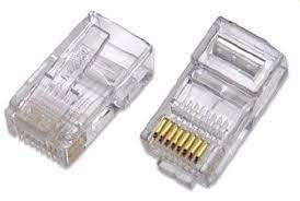 Conector de RJ-45 para cable de red, cristal (Unidad).1