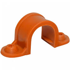 Abrazadera PVC para Tubo Naranja 25mm