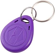 Llavero RFID Identificación de Lectura 125khz EM4100 TK4100 Token PURPURA