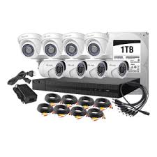 Kit Análogo 1080P DVR 8ch HDTVI 4Domo+4Bala+1TB Video HIKVISION1