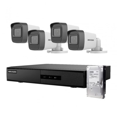 Kit Analogo 1080P DVR-M1 4CH 4Bullet + 1TB Video Hikvision