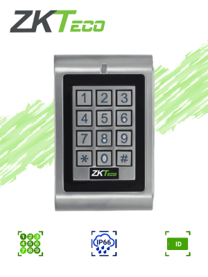Terminal Antivandálico StandAlone Control de Acceso con Verificación Clave y Tarjeta