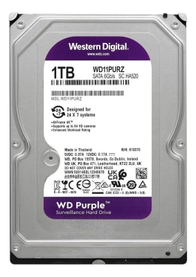 Disco duro Púrpura 1TB, para videovigilancia WD Purple WD11PURZ1