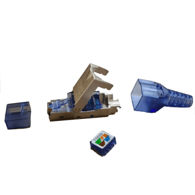 Conector Rj45 CAT6A macho para cables blindados MPTL RJ45 FTP Unifilar/Multifilar, Trimerx1