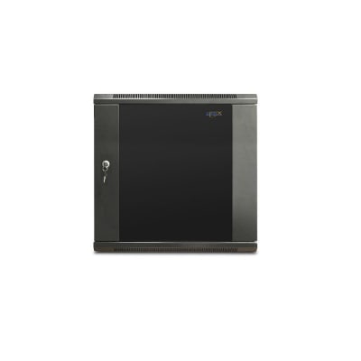 Gabinete/Rack Mural armable 12U, puerta de vidrio1