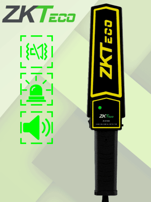 Paleta detector de metales portátil, 9V ZKTECO1
