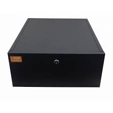 Rack Pared 4U 60cm-Fondo Puerta Fierro Negro LINKMADE