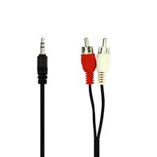 Cable 2X1 RCA A 3.5Mm 10 Metros, Con Plug Estereo