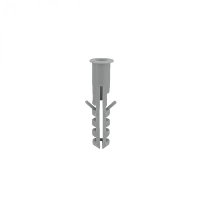 Tarugo 6mm 100-Unids. PVC Gris 6x30mm Tornillo-4x32