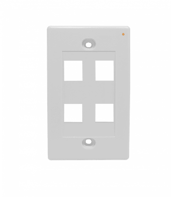 Faceplate Blanco 4-Keystone Vertical 70x114mm