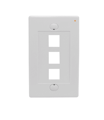 Faceplate Blanco 3-Keystone Vertical 70x114mm