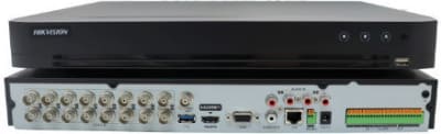 DVR 16ch TURBOHD + 16ch IP 8Mp (4K), ACUSENSE, Reconocimiento Facial, 2 Disco Duro H.265+