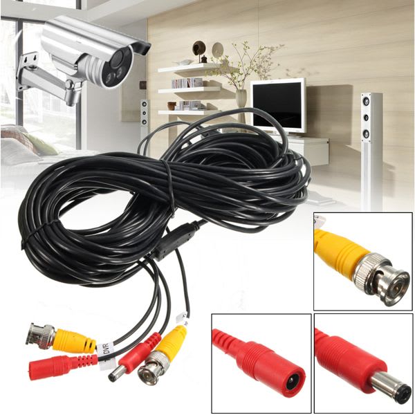 Cable Extensión video alimentación para CCTV, BNC + DC. 50 MT2