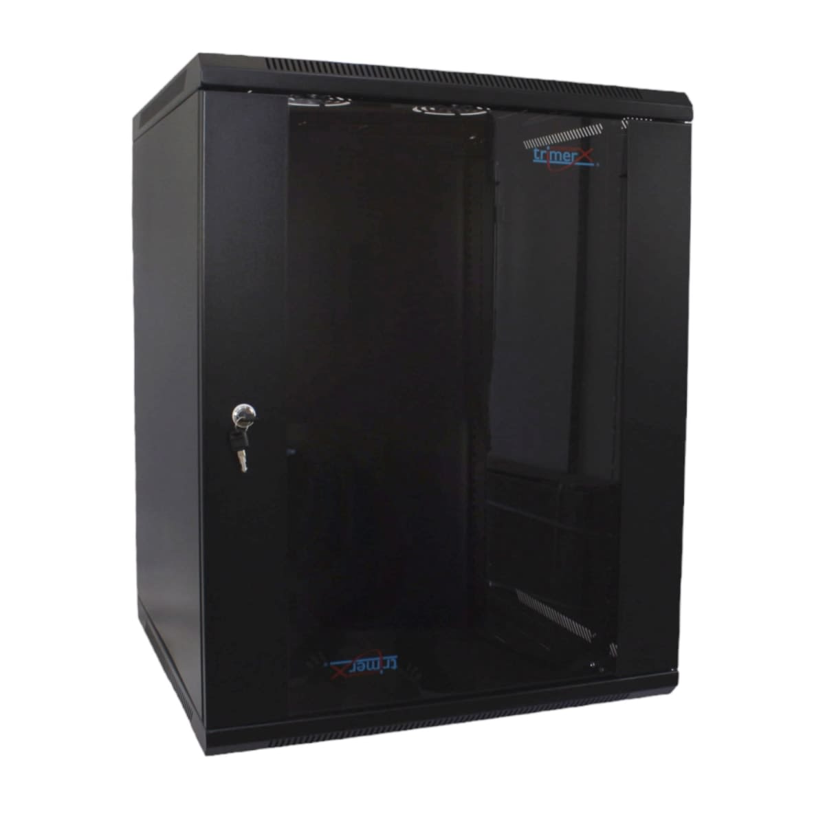 Gabinete /Rack mural armable 18U, c/llave, distancia entre rieles 19” (18Ux600)2