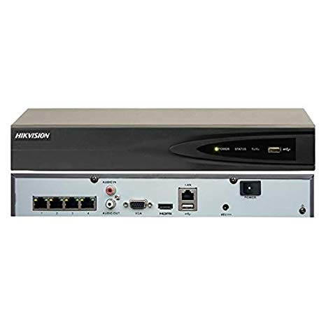 NVR 4 Canales Hasta 4K, Modelo DS-7604NI-K1/4P1