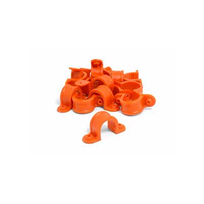 Abrazadera  PVC para Tubo Naranja 20mm1