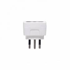 Adaptador Blanco Chile16A-Hembra Chile10A-Macho Poder Nacional Certificado2