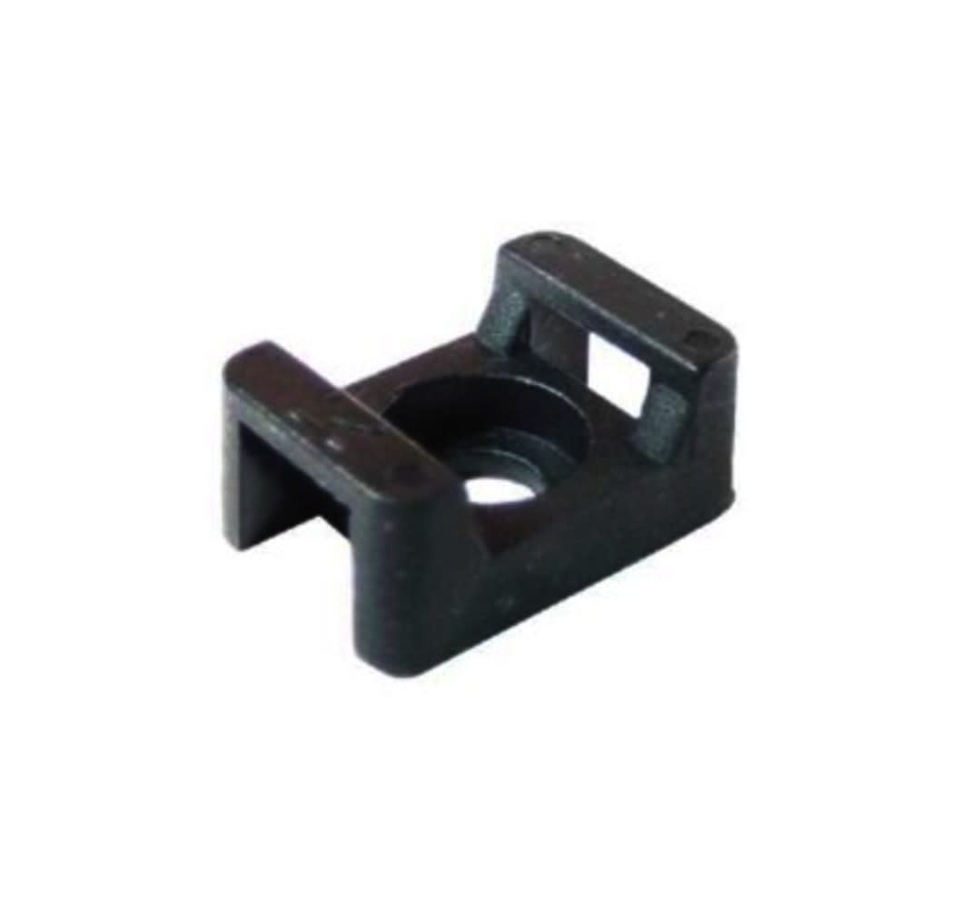 Soporte amarras, Base empalme NEGRA PVC grande 225x117mm2