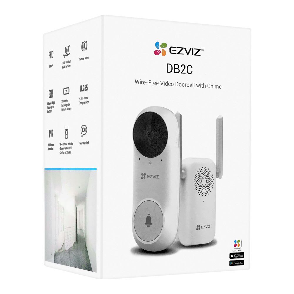 Kit Video Timbre InalÁmbrico + Sirena CS-DB2C-A0-1E3WPBR Ezviz2