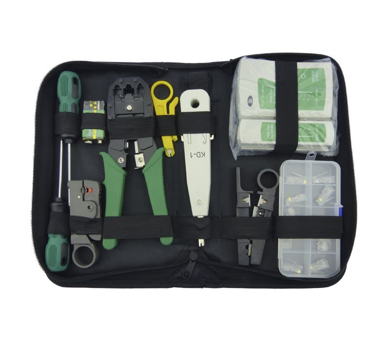 Set De Herramientas Para Redes RJ45-RJ11 Con Estuche De 11 Piezas. 0