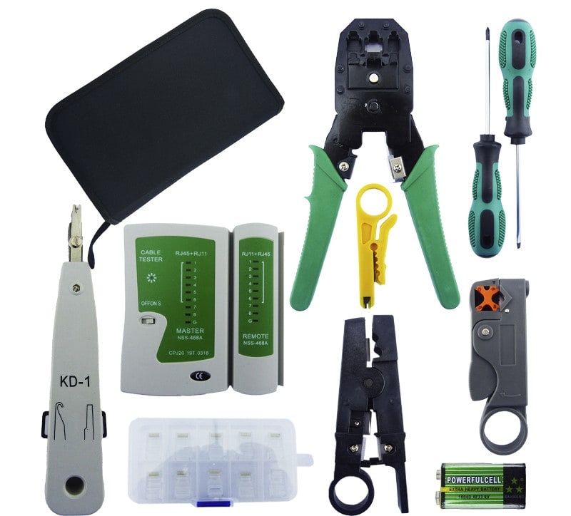 Set De Herramientas Para Redes RJ45-RJ11 Con Estuche De 11 Piezas.2