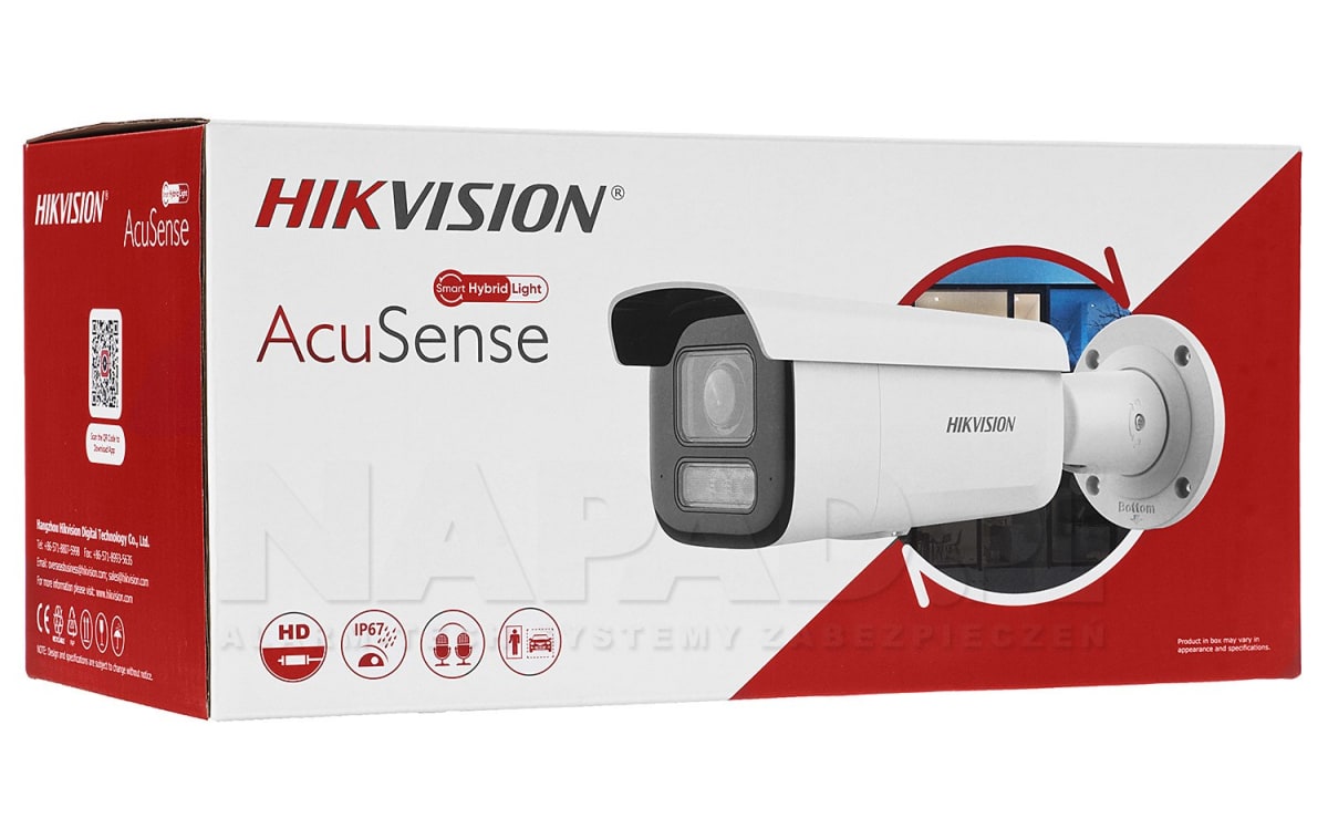 Cámara bullet 4 MP Acusense Smart Hybrid Light Motorized Varifocal Bullet Network Camera2