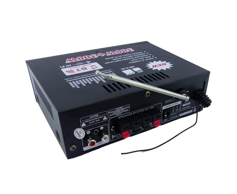 Amplificador Mini Bluetooth Modelo GLS BT-298 De 300 Watt + 300 Watt A 12 Volt O 220 Volt.2