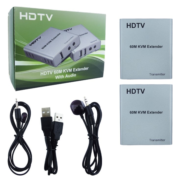 Extensor Conector HDMI A LAN RJ-45 60 Mts Contiene 2 Transformadores.1