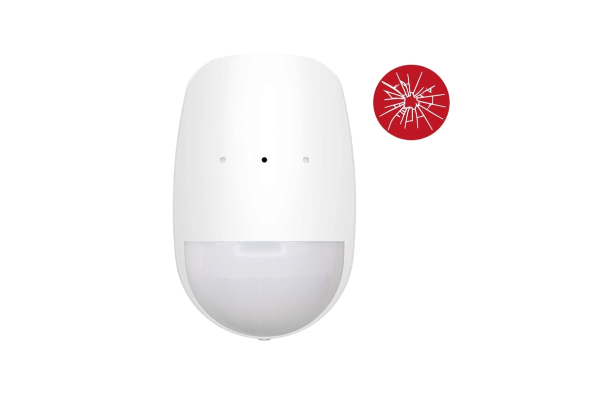 Detector Inalámbrico PIR y Rotura 12m DS-PDPG12P-EG2-WB Hikvision 0