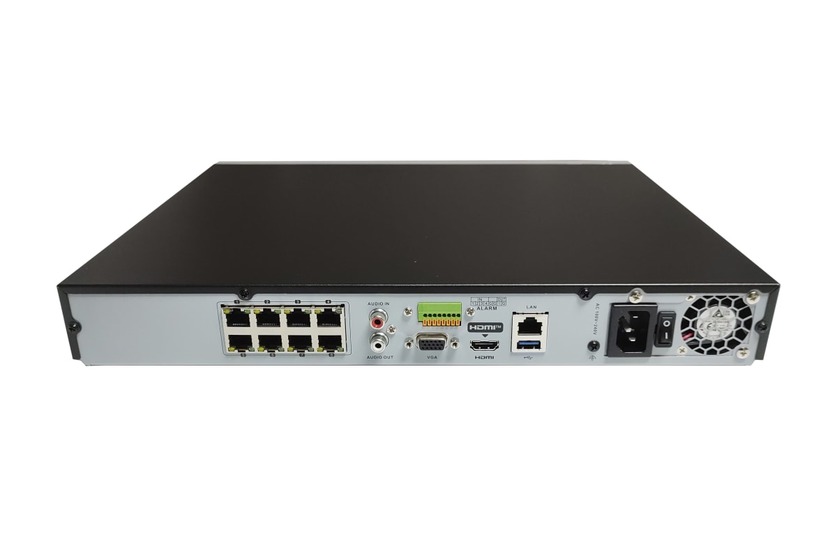NVR 8 CH+POE 4K HDMI DS-7608NI-K2/8P HIKVISION2