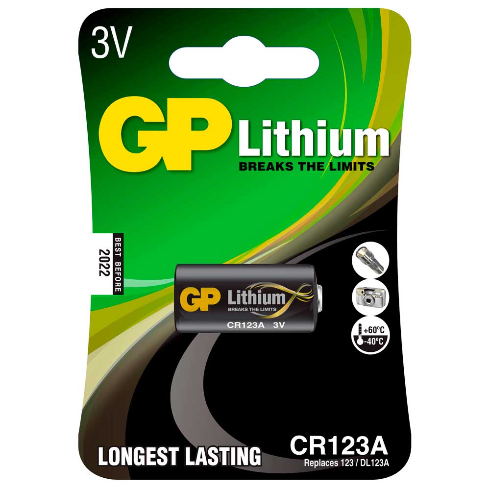 Pila Gp 3v Lithium para Alarmas, Fotografía, CCTV y más2