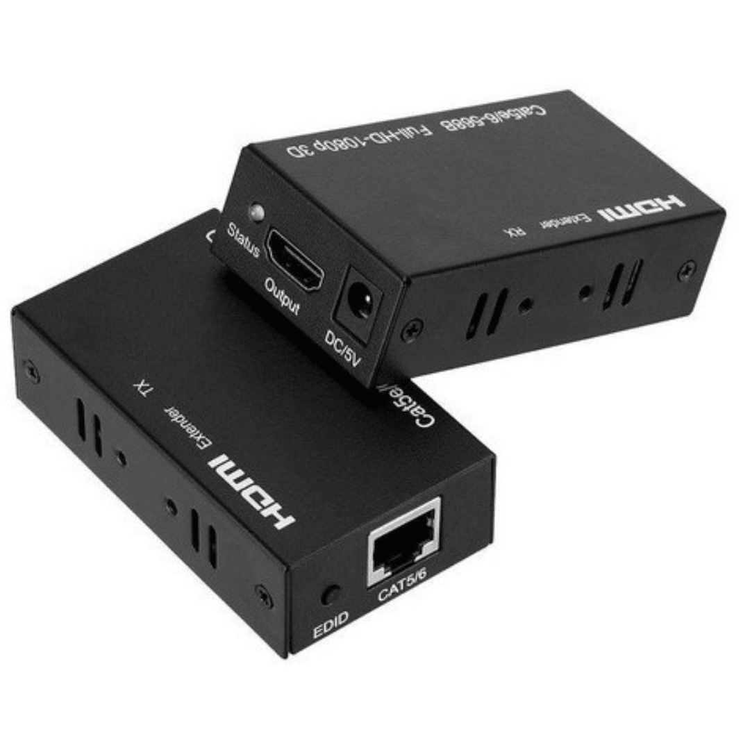 Extension De Conector HDMI A LAN RJ-45, 60M Con 2 Transformadores. 0