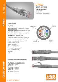 Cable de Red Cat6 inyectado Multifilar cat6 gris LSZH 1MT LINKMADE3