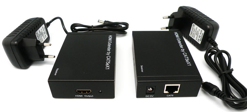 Extension De Conector HDMI A LAN RJ-45, 60M Con 2 Transformadores.2