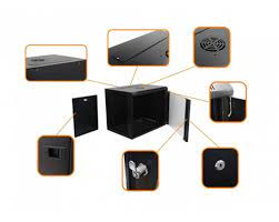 Rack 9U 45cm-Fondo Pared Negro INC-M6-2U4