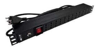 PDU Regleta 12-Hembra-Ch 10A Rack-1U Switch-Piloto Macho-Ch2