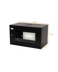 Gabinete Rack Desarmado Alto=27 cms.; Ancho=48 cms.; Profundidad= 22cm 6U, 19P Pared, LINKMADE 2