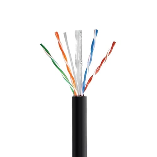 Cable UTP Cat6 23 AWG Exterior Negro Caja x 305mts Chaqueta reforzada2