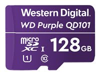 Tarjeta de Memoria 128G microSD  WD Purple SURVEILLANCE CLASE 10 0
