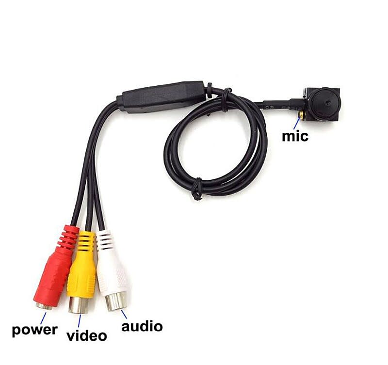 Cámara espía analógica HD 2mp, lente 3.7, 4 en 1 AHD TVI CVI UTC, micrófono, Audio Vigilancia.1
