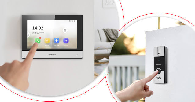 Kit IP Video Portero Hibrido Intercomunicado WiFi DS-KIS302-P Hikvision2