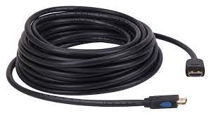 Cable HDMI Negro v1.4 3D 1000cm, 10mt sin/Bisagra1