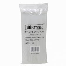 Barra Silicona transparente 10mm-11mm x 26,5cm 40-unidades 7/16p, 1KL 1