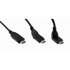 HDMI-M HDMI-M Cable Negro v1.4 300cm 30AWG, 3mt c/Bisagra3